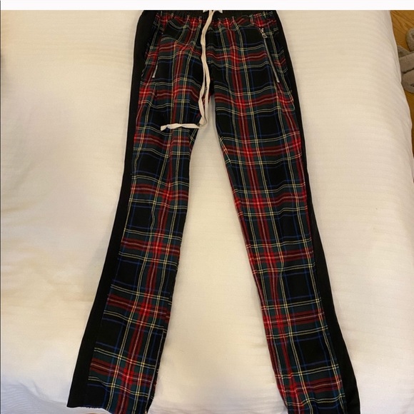 Plaid zipper sweatpants - Picture 10 of 10